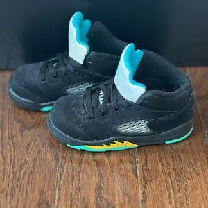 Air jordan 5 retro aqua toddler unisex